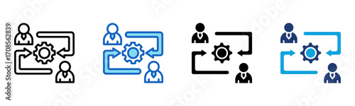 Dependency icon Multi Style Vector Illustration
