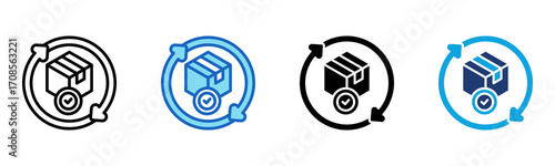 Continous Delivery icon Multi Style Vector Illustration