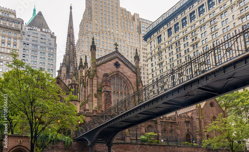 Trinity Church at Broadway and Wall Street, a historic, active parish church in the Episcopal Diocese of New York City