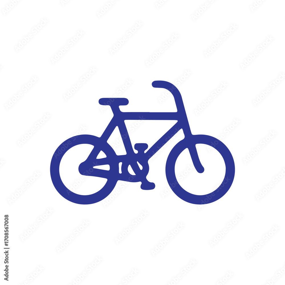 Fototapeta premium Bicycle Sports Ride Vector Icon