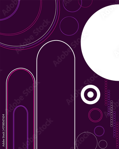 Boho minimal geometric with lilac purple dreamy style