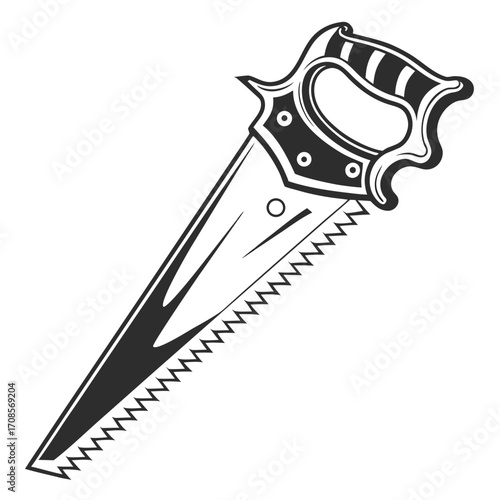 hand saw vector illustration