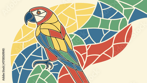 Download colorful macaw parrot vector illustration tropical bird art vibrant plumage design graphic image free