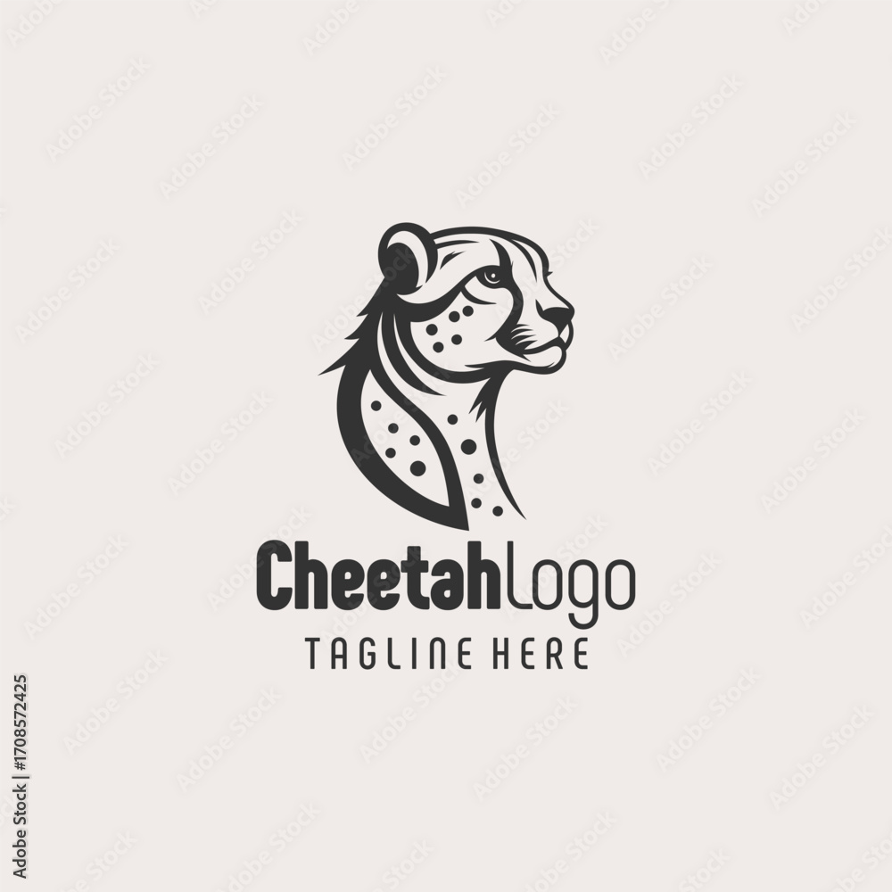Fototapeta premium Strong Cheetah Logo Business Design