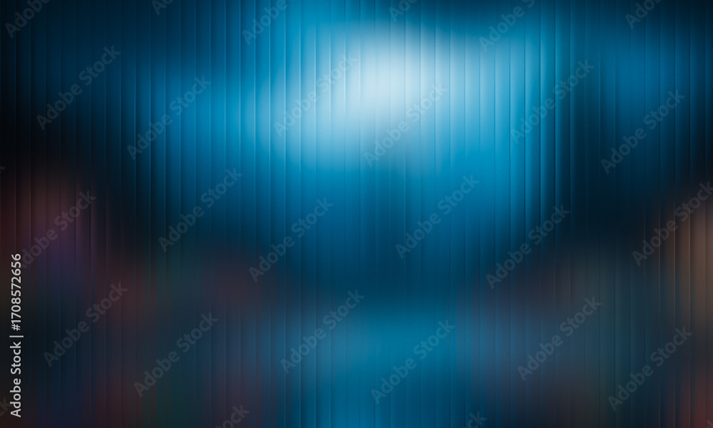 Obraz premium Abstract blue background with vertical lines and blurred light effect