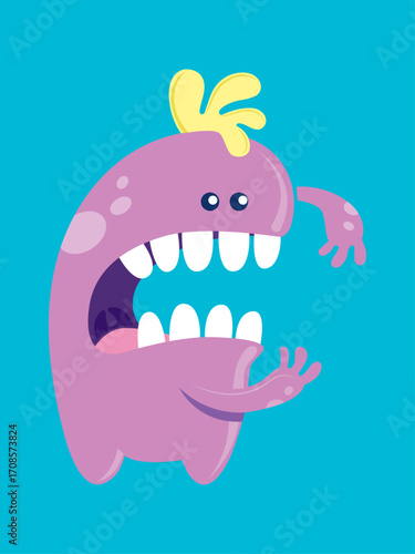 Silly Cartoon Monster Mascot