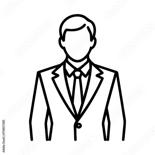 Professional businessman in a suit, confident and ready for business