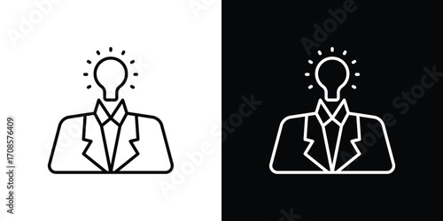 Brand awareness icon in line design. Editable stroke icons.