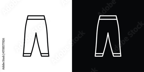 Tights icon in line design. Editable stroke icons.