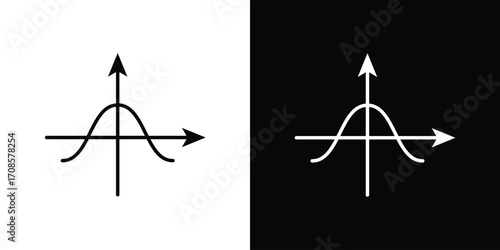 Tangent icon in line design. Editable stroke icons.