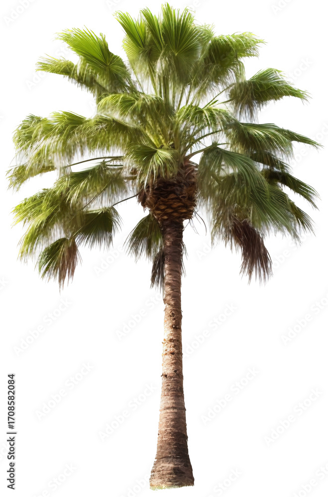 Obraz premium 3D palm tree without background, isolated