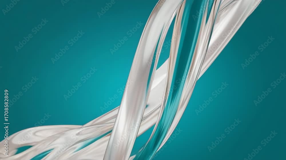 Flüssiges Metall in Bewegung – Abstrakter wellenförmiger Hintergrund