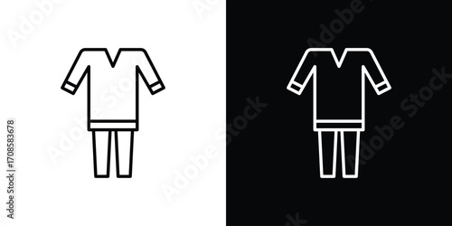 Kurta icon in line design. Editable stroke icons.