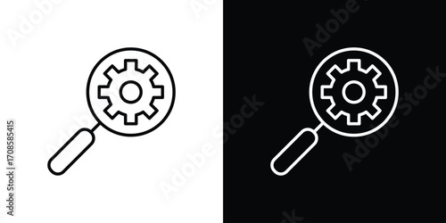 Due diligence icon in line design. Editable stroke icons.