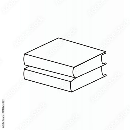 Minimal abstract one line sketch artwork for creative book design