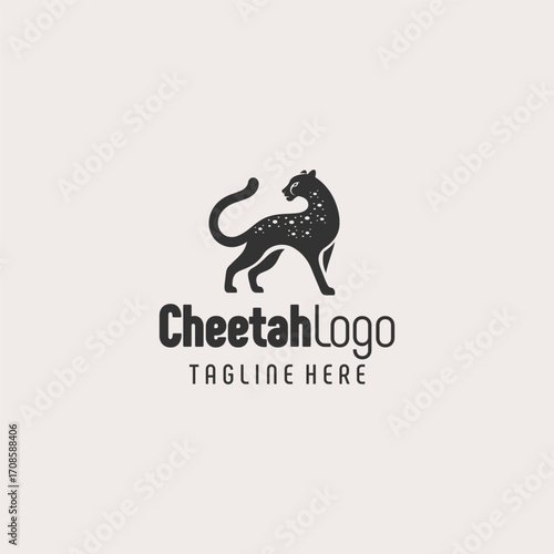 Original Black White Cheetah Symbol