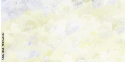 Colorful abstract watercolor background with a vintage paper texture, featuring a retro design with pastel flowers and an aged light yellow sky