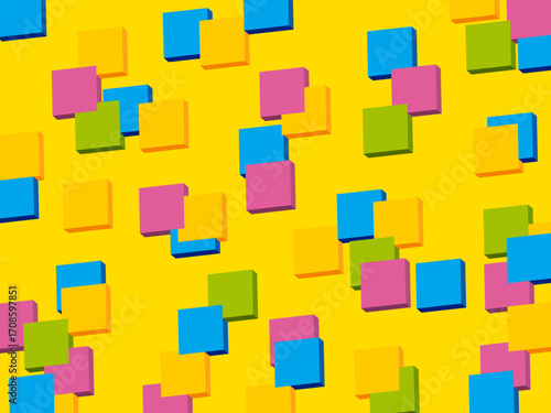 カラフルなブロックパターン