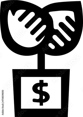 Investment fill icon. Investment, Profit, Asset, Investor, Portfolio, Dividend, Capital, Risk, Inflation icons vector, vector illustration !	