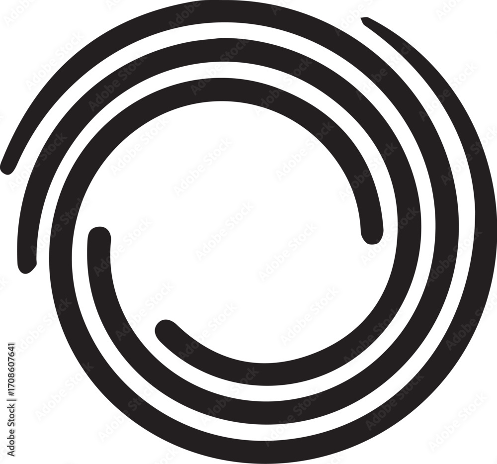 Obraz premium vector illustration of an abstract backgroundAbstract Spiral Circle Geometric Art Design 