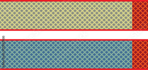 Saree Design Zig Zag For Puja Festival Eps, Zig Zag Festive Saree Design Eps, New Zig Zag Painting Saree Design Eps, Saree Work For Puja, Puja Saree Design