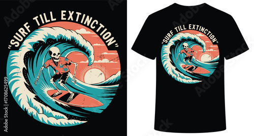 Dynamic swirling ocean wave t-shirt design with vibrant colors and artistic flair capturing motion and energy transparent background