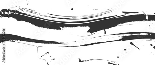 Marbled stone surface glitch effect on a white black png design..	