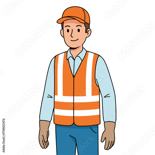 Deliveryman icon logo flat vector design