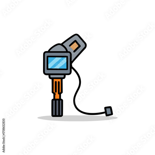 Strobe light icon logo flat vector design