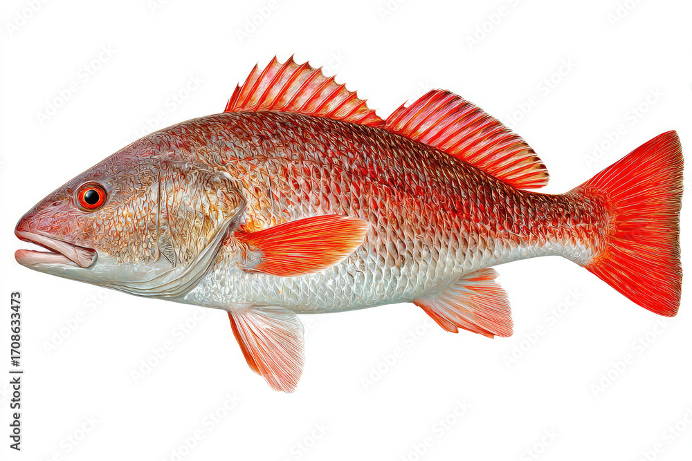 Obraz premium Side view of a redfish