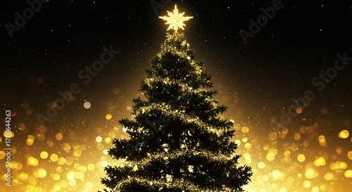 Illuminated christmas tree