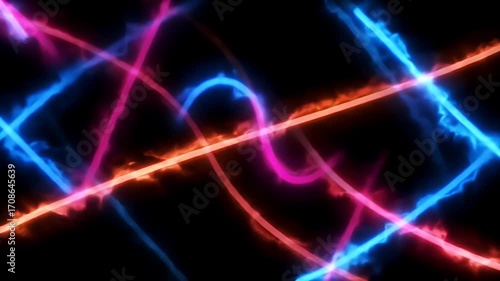 Wallpaper Mural Abstract Neon Light Trails Torontodigital.ca