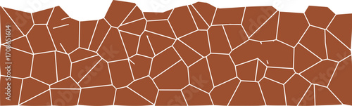 Brown polygonal mosaic background texture illustration