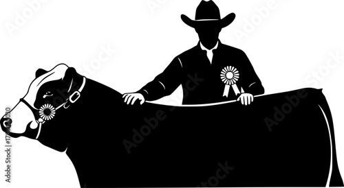 Dairy cow silhouette, Dairy cow svg