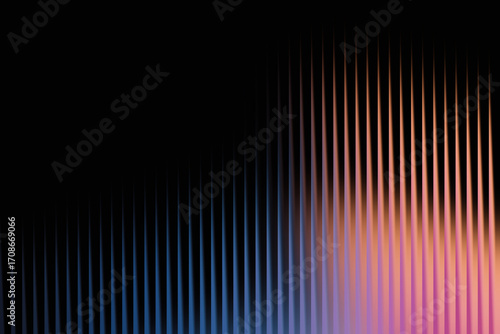 Abstract colorful gradient sound wave visualizer spectrum