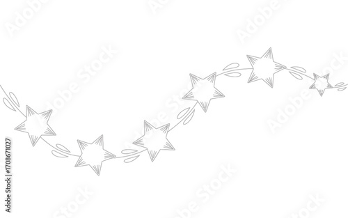 Elegant black and white abstract line art design