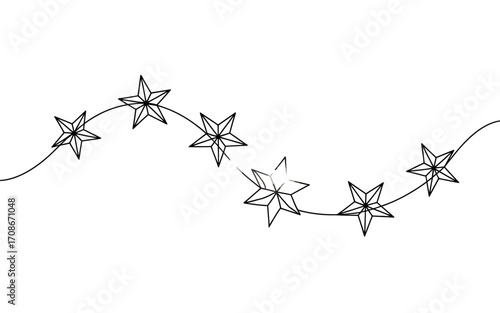Elegant black and white abstract line art design