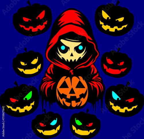 halloween seamless pattern