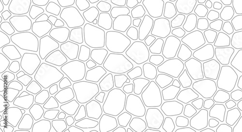 Abstract organic cell pattern in black and white style