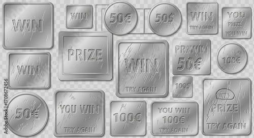 A collection of stylized 3D numbers with 