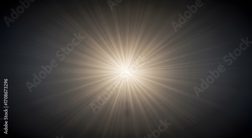 Radiant Light Burst Background: A Celestial Glow Illumination Abstract