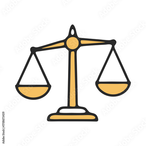 vector scales of justice and money