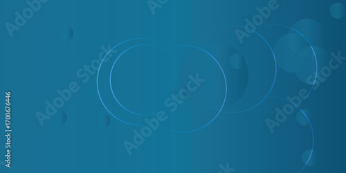 Dark abstract background with circular neon light glow flare line and bokeh effect. futuristic energy sphere with round sparkle. Realistic 3d vector black
