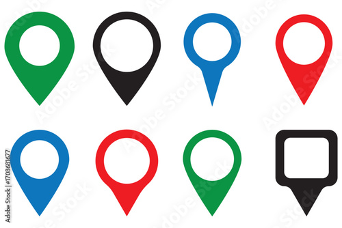 Location icon. Map pin icon set. location marker. location pin. Map pin icon vector illustration eps 10.