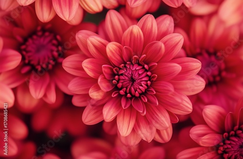 Bright Pink Flowers Blooming in a Lush Garden During the Spring Season