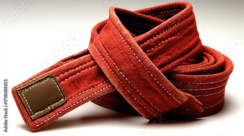 Red martial arts belt