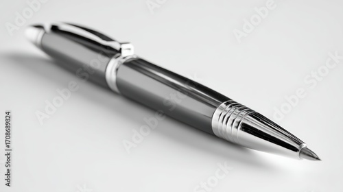 Stylish gray ballpoint pen