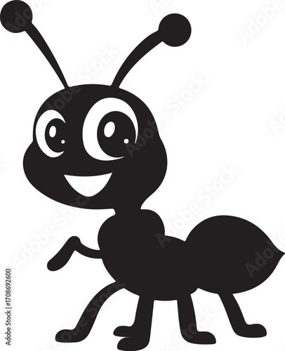 Cute Cartoon Ant Illustration