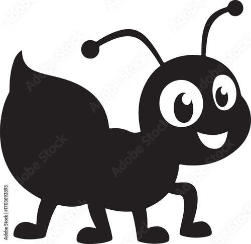Cute Cartoon Ant Illustration