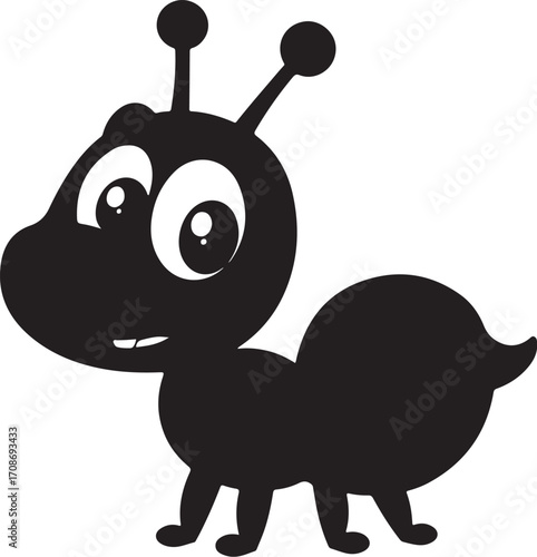 Cute Cartoon Ant Illustration